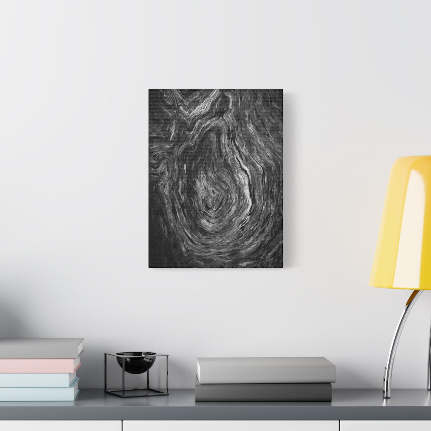 Wood Grain 1 BW Canvas Print