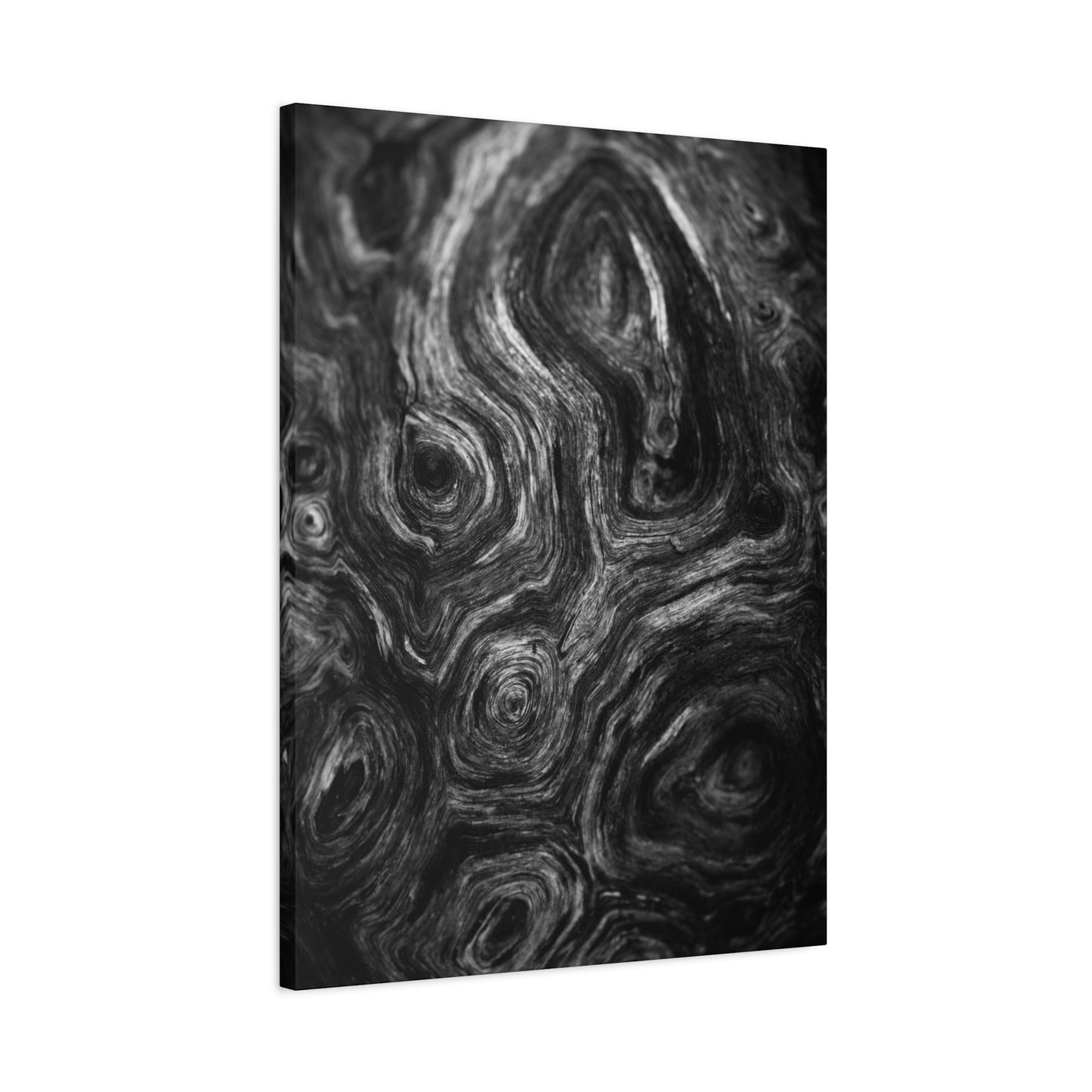 Wood Grain 2 BW Canvas Print