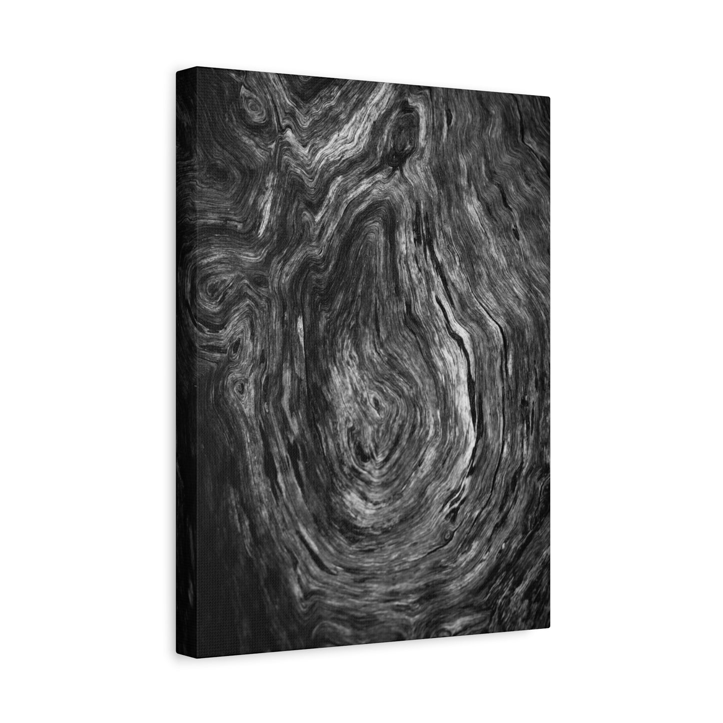 Wood Grain 1 BW Canvas Print