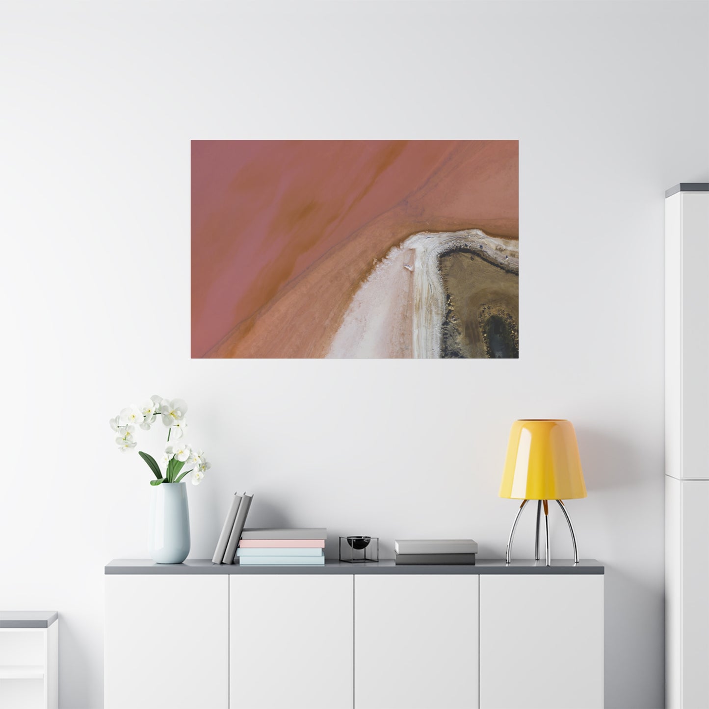 Pink Lake Canvas Print