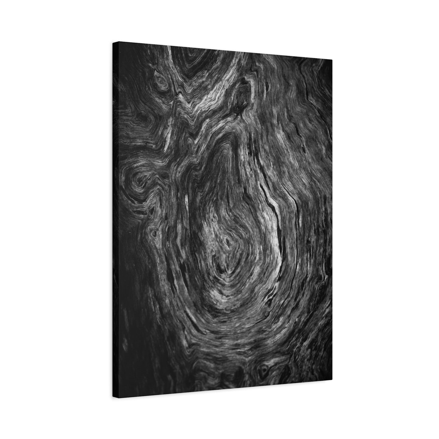 Wood Grain 1 BW Canvas Print