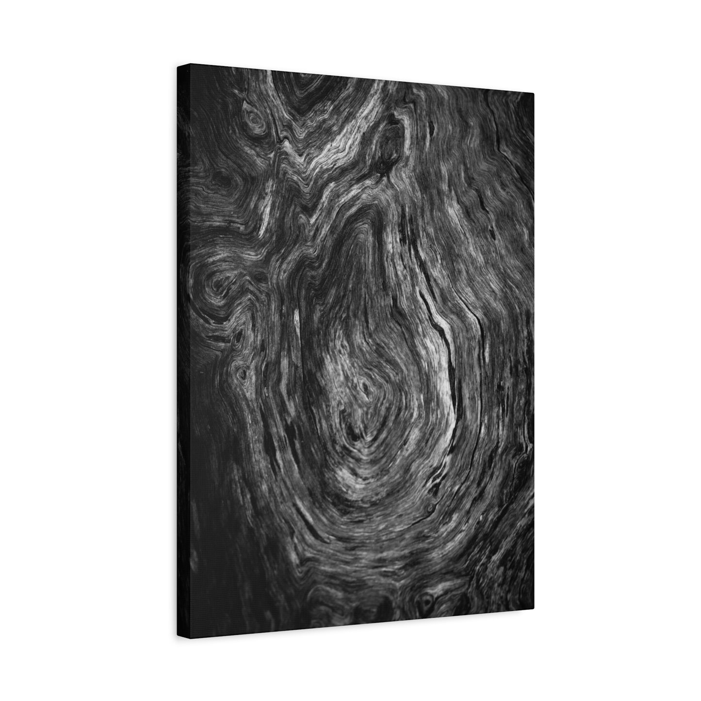 Wood Grain 1 BW Canvas Print