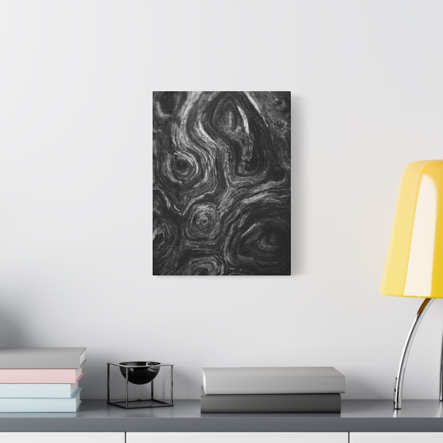 Wood Grain 2 BW Canvas Print