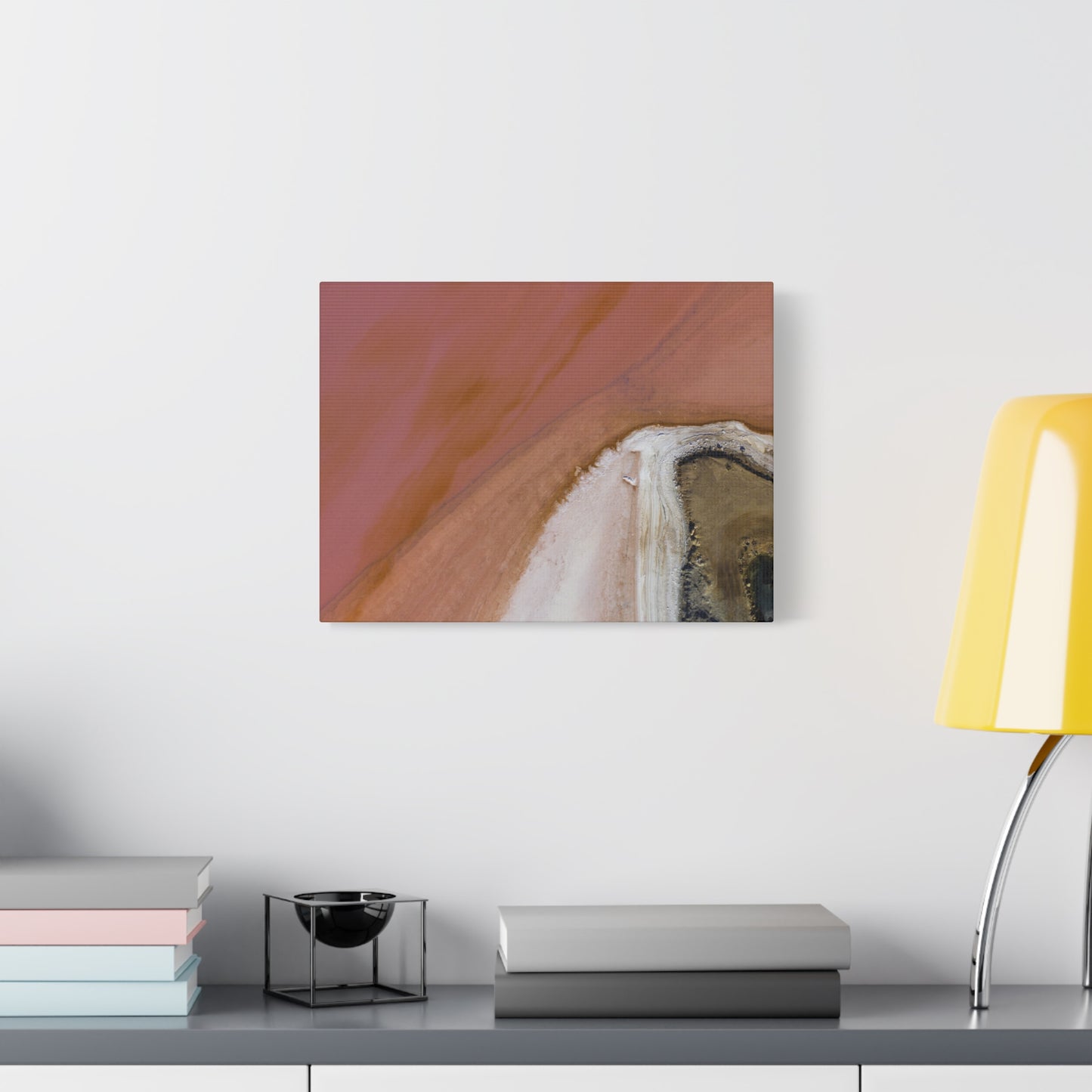 Pink Lake Canvas Print