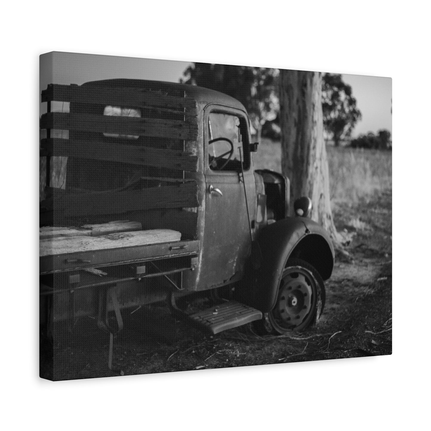 Big Rig BW Canvas Print