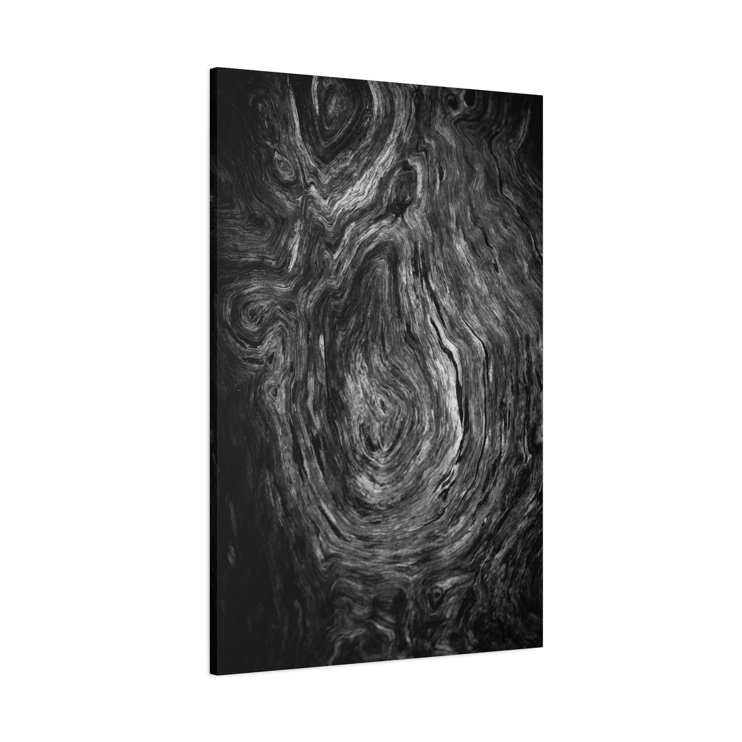 Wood Grain 1 BW Canvas Print