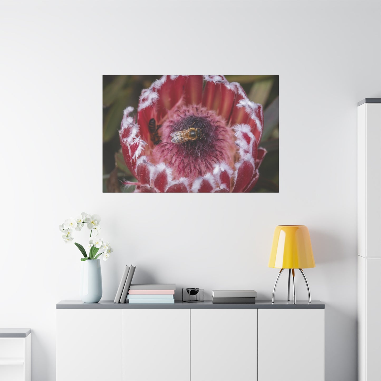 Feeding Bee Canvas Print