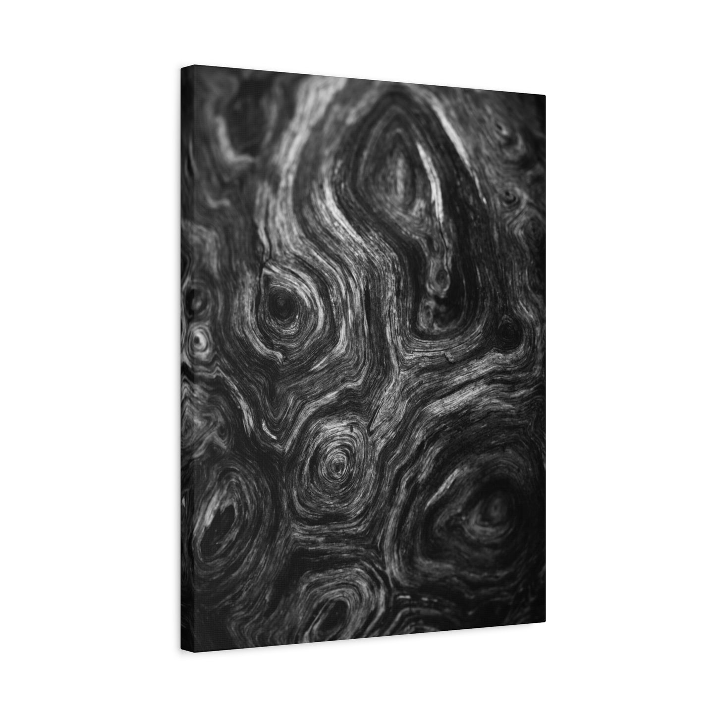 Wood Grain 2 BW Canvas Print