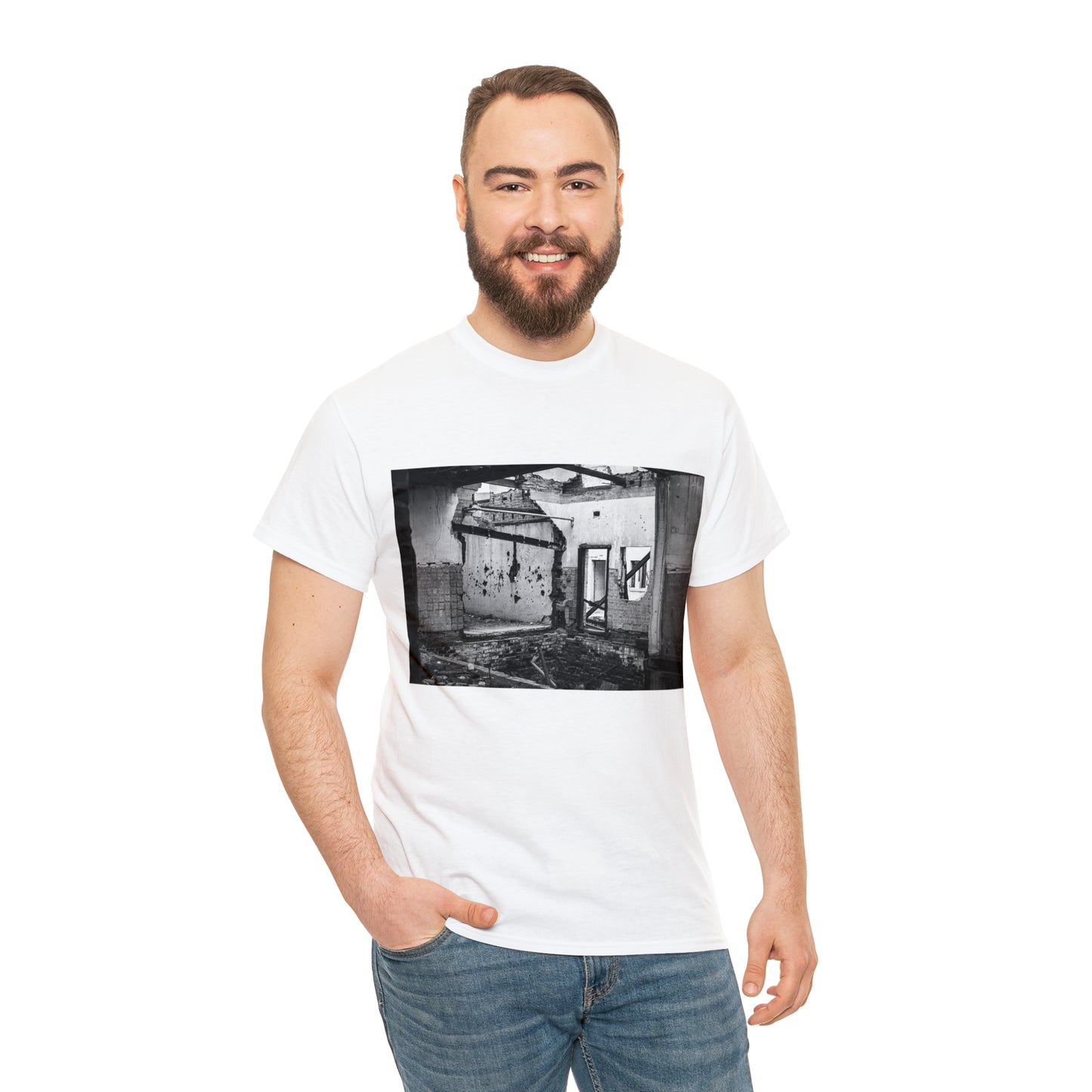 Big Bill Reno BW Unisex Heavy Cotton Tee