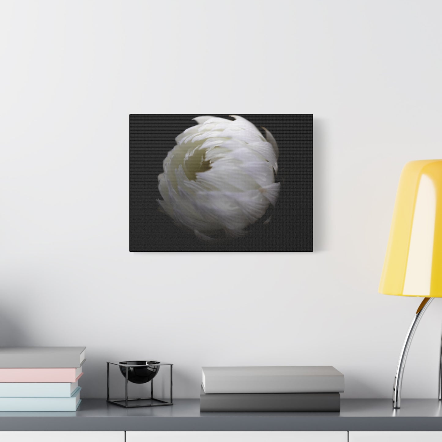 White Paper Daisy Canvas Print