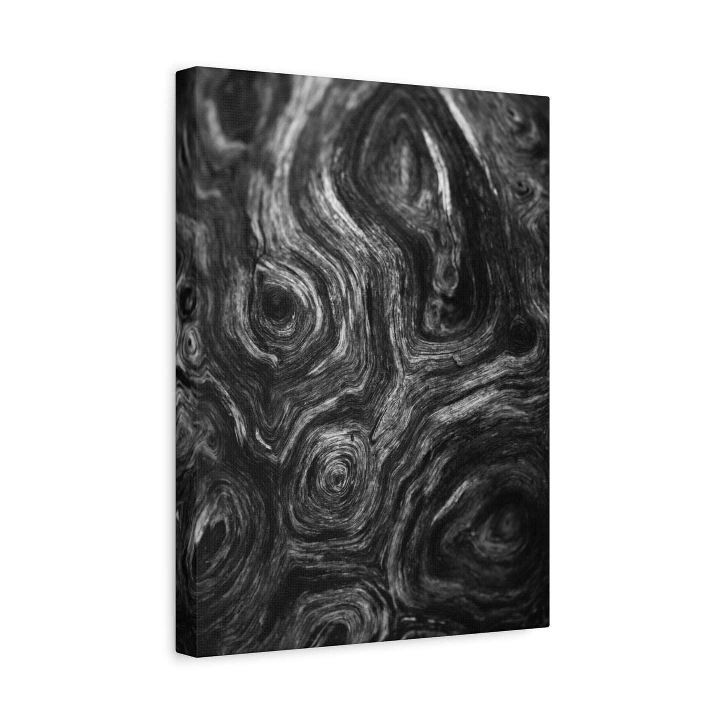 Wood Grain 2 BW Canvas Print